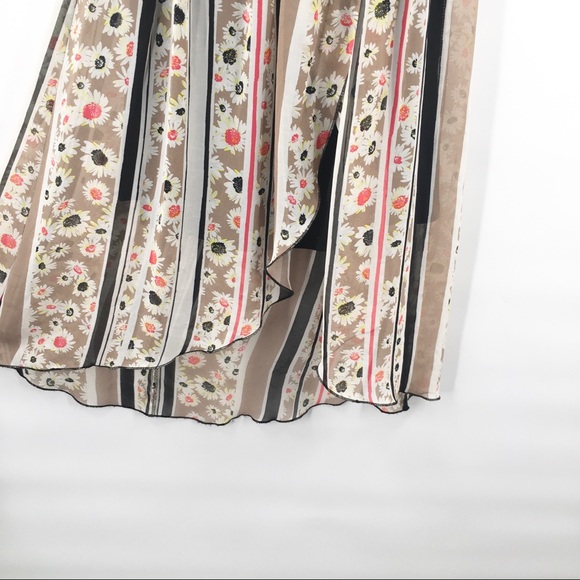 Xhileration Chiffon Boho Chic Strapless Dr… - Picture 2 of 7